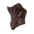 thumbnail image 4 of Feancey Bustier Corset Tops for Women Lace Up Back Bustiers Strapless Vintage Waist Cincher Overbust Corsets Halloween Costume for Party Brown L, 4 of 6