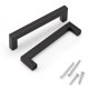 thumbnail image 1 of Knobwell Paquete De 12 Manijas De Gabinete De Acero Inoxidable Negro De 5 Pulgadas, Tiradores Y Manijas Para Gabinetes De Cocina, Tiradores De Cajones Para Aparador, Longitud Total De 5-1/2 Pulgadas,, 1 of 1