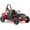 Red, variant on Electric Go Kart, 48V Powered Ride On Car, Steel Tubular Frame, Seat Belt, 13 inch All-Terrain Tires, Parental Speed Control, Max 20 Mph (Black)