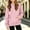 Pink, variant on Girls Waffle Knit Hoodie with Pocket Casual Loose Fit Long Sleeve Trendy Kids Pullover Sweatshirt Fall Clothes Purple 10-12