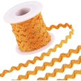 thumbnail image 3 of 16.4Yds/15m Metallic RIC Rac Trim Ribbons 1/4 Inch Sparkly Orange Wave Bending Fringe Trim Ribbons Woven Braided Fabric Zig Zag Ribbon for DIY Sewing Crafts Dress Christmas Gift Wrapping, 3 of 9