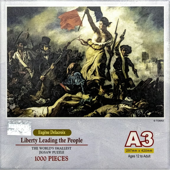 Tomax Miniature Jigsaw Puzzle - Eugène Delacroix -  Liberty Leading the People (1000 Pieces)