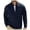 Navy Blue, variant on Men's Full Zip Stand Collar Sweatshirt Jacket, Lightweight Thermal Zip Up Outerwear, Long Sleeve Casual Layering Coat for Fall Winter Golf Gym Hiking Daily Work