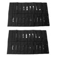 thumbnail image 1 of 2X,20 Bolsillo Colgantes Organizador de Archivos con Tarjeta de Nombre, GráFicas Negro Almacenamiento de Pared de Bolsillo con 4 Perchas, Grande para El Aula, Hogar U Oficina Uso, 1 of 8