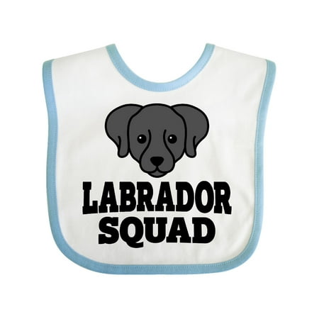 

Inktastic Dog Black Labrador Squad Gift Baby Boy or Baby Girl Bib