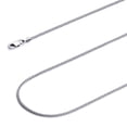 thumbnail image 1 of Wellingsale 14k White Gold Polished Solid 1.3mm Round Wheat Chain Necklace - 22", 1 of 6