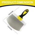 thumbnail image 3 of 2pc Arc Shaped Spackler Tool Curved With Comfortable Grip For Applying Plaster Cement Scrapers Spackle, 3 of 9