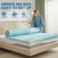 BDEUS 4 inch Memory Foam Mattress Topper Full Size 5Zone Gel Infused