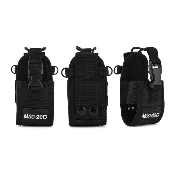 Bolsa protectora universal ANGGREK para walkie talkie con correa de hombro ajustable color negro
