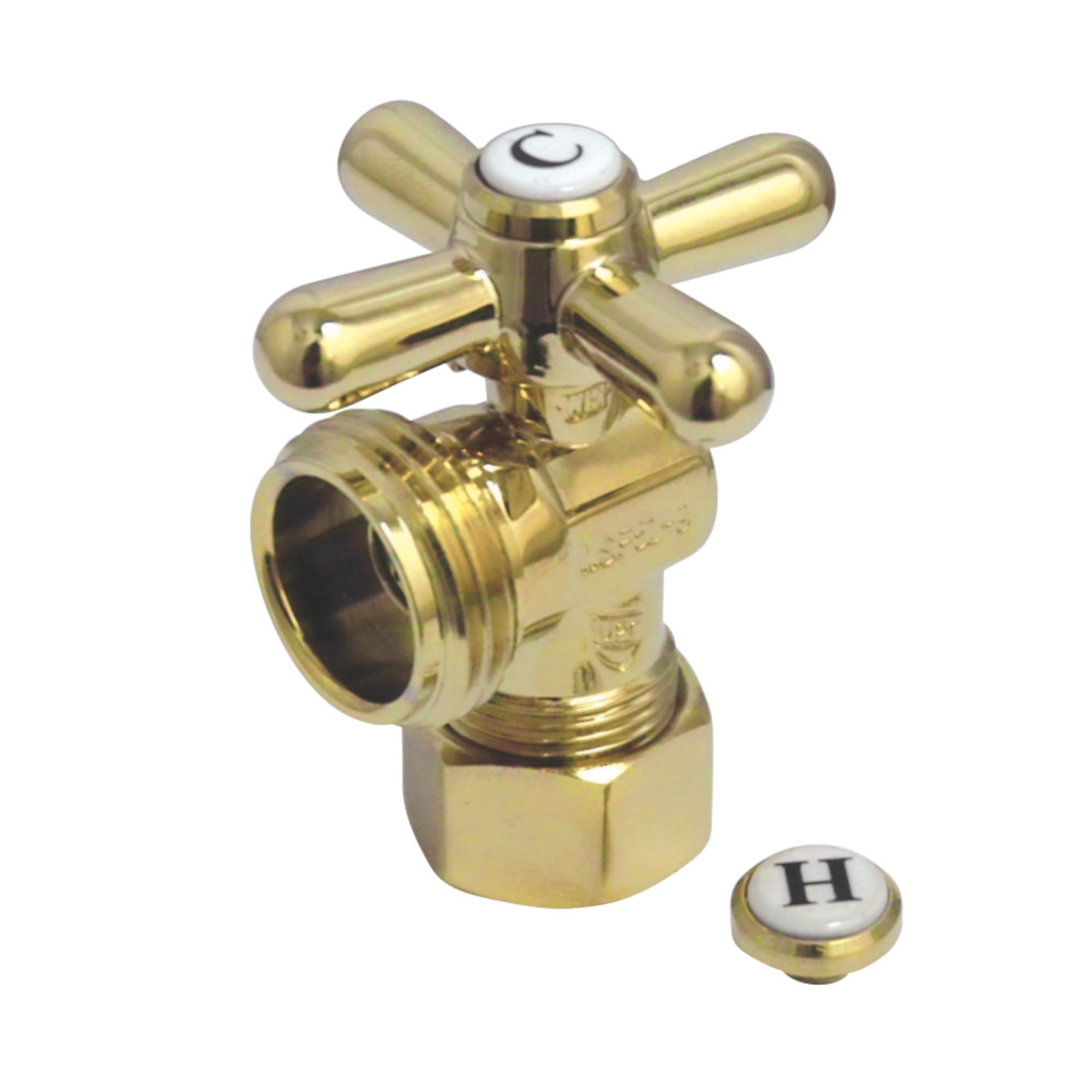 Kingston Brass CC12002X 5/8" O.D. Compression, 3/4" Hose thread Angle