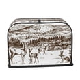 thumbnail image 2 of Kdxio Woodland Forest With Deers Print Toaster Cover Bread Machine Cover Fits for Most Standard 2 Slice Toasters,Keep Toaster Free From Dust And Fingerprint Oven Dustproof Cover, 2 of 7