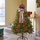 thumbnail image 5 of Decoración grande de árbol de Navidad con lazo de lentejuelas | Cinta de Nylon Spandex Multicolor 11.8x13.77in | Arreglo de escena festiva, envoltura de regalo, decoración de fiesta navideña, 5 of 6