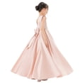 thumbnail image 2 of Ekidsbridal Satin V-Back Flower Girl Dresses with Rhinestone Wedding Toddler Gown for Junior Pageants 326 10, 2 of 6