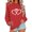Red, variant on Double Heart Sweatshirt for Women Valentines Day Interlocking Graphic Pullover Long Sleeve Crewneck Tops Couple Shirt