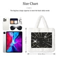 thumbnail image 3 of Yiaed Spiders On The Web Print Fluffy Shoulder Bag Plush Bags Women Ladies Tote Bag Fluffy White Furry Purse Handbag for Autumn and Winter, 3 of 7