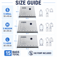thumbnail image 2 of PKALQ vacuum storage bags , Does not include a rechargeable air pump, 15 Pack Carry-on Size Compression Packing Bags for Luggage and Suitcase,  Space Saver for Clothes and Clothing Travel, 2 of 7