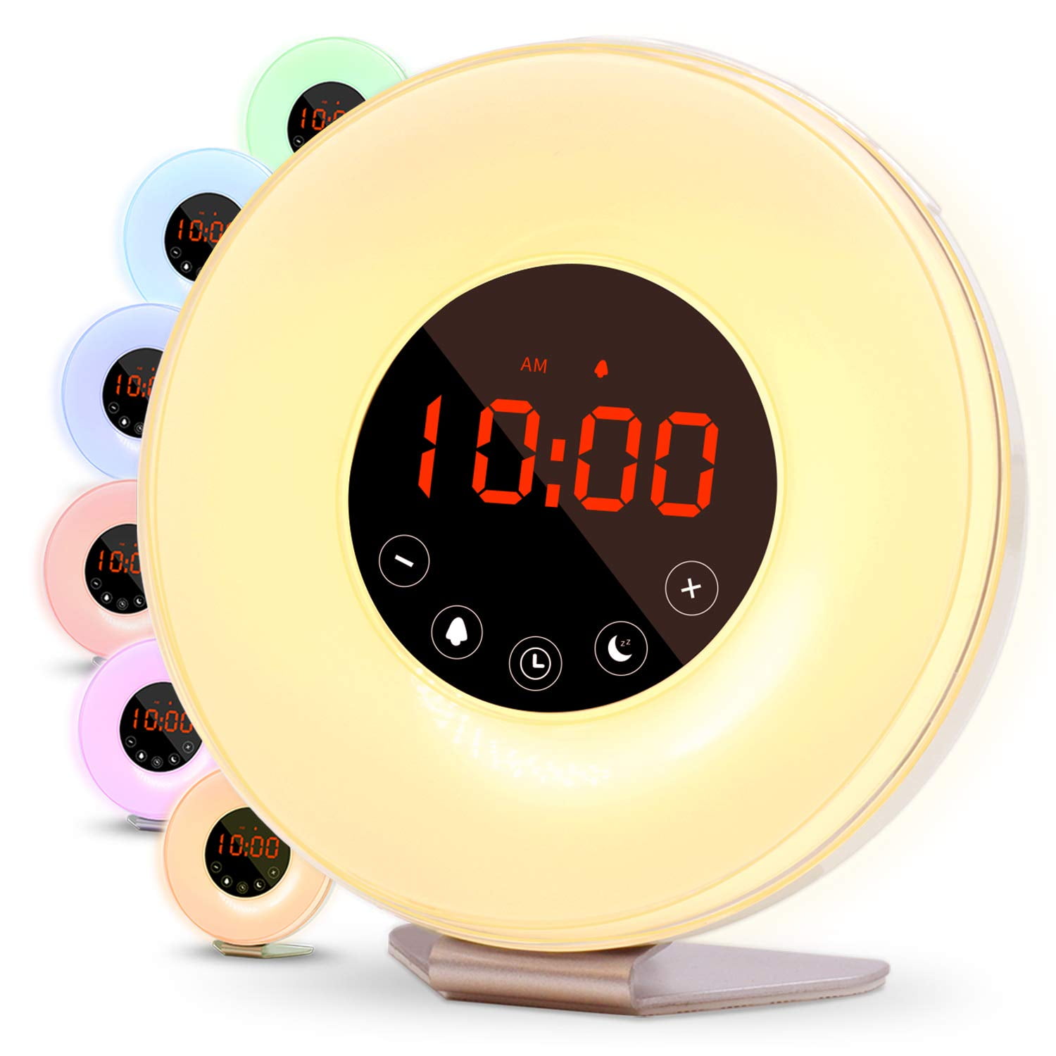 Alarm Clock, Upgraded Wake-Up Light With 7 Nature Sounds, FM Radio