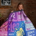thumbnail image 2 of Leo Gifts Blanket, Leo Gifts for Women, Leo''s Zodiac Gifts, Gifts for Leo Women, Leo Birthday Gifts, Astrology Gifts for Women, Zodiac Constellation 50x60, 2 of 6
