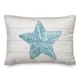 thumbnail image 2 of Creative Products Starfish Watercolor Blue 14x20 Spun Poly Pillow, 2 of 3