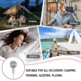 thumbnail image 4 of Smart Handheld Small Fan Cartoon Clear Small Flower 3 Usb Charging Student Gift Rope Small Fan, 4 of 5