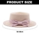 thumbnail image 2 of Sombrero de copa con lazo para mujer, de 56 a 58 cm de circunferencia, de ala ancha, plano, para verano, para exteriores, protector solar, para playa, 2 of 5