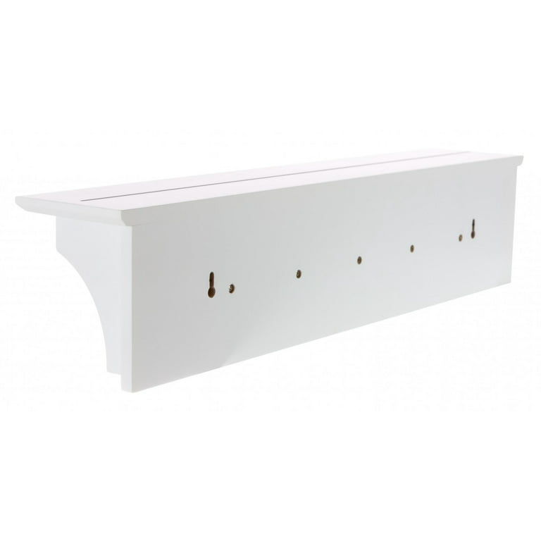 Two 6in X 2in White Wall Shelves Free Shipping These Small Wall