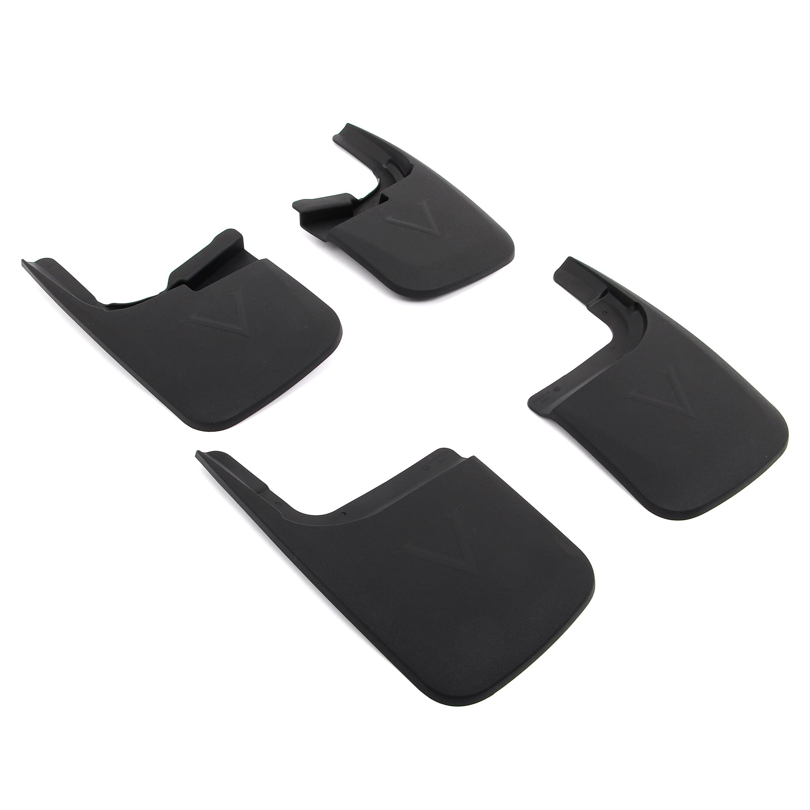 Ikon Motorsports Mud Flaps Splash Guards Fits 2017-2026 Ford F-250 F-350 Super Duty W/o Fender Flares, Textured Black PP Front Rear Side Mudflaps 4PCS