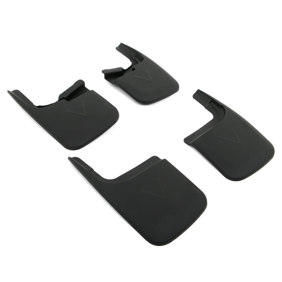 Ikon Motorsports Mud Flaps Splash Guards Fits 2017-2025 Ford F-250 F-350 Super Duty W/o Fender Flares, Textured Black PP Front Rear Side Mudflaps Accessories 4PCS