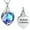 Steel, variant on Personalize Rose Flower Crystal Heart Cremation Urn Pendant Necklace for Cremation Ashes Urn Necklace Lockets for Ashes of Loved One