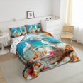 thumbnail image 4 of Erosebridal Ocean Bird Bedding Queen Comforter Set, Seashell Starfish Down Comforter, Coastal Beach Decor, Reversible, 4 of 8
