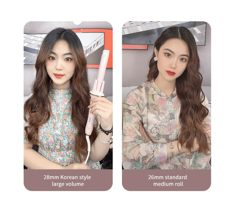 Fully Automatic 28mm Curling Iron for Women Effortless Curls, Negative Ion Technology, Large Curls and Waves, Gentle on Hair Automatic Hair Curler
