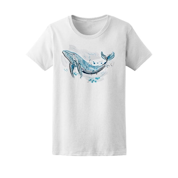 Retro Watercolor Whale Tee Men's -Image by Shutterstock