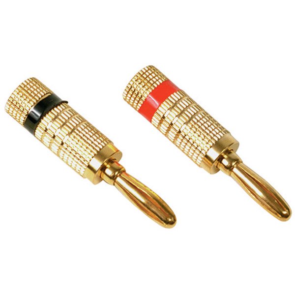 RCA Deluxe Banana Plugs, 2pk