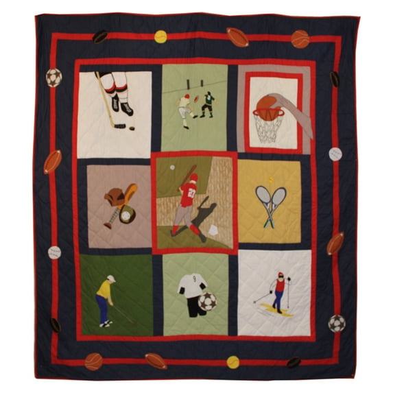 Patch Magic QTPLWN Play To Win, Quilt Twin 65 x 85 inch