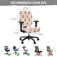 thumbnail image 5 of ZUXONGSY Cow Print Highland Cow Desk Chair Cover 2 Piece Mid Back Chair Covers Exquisite Chair Protector Machine Washable Seat Cushion Split Protectors Home Accessories, 5 of 7