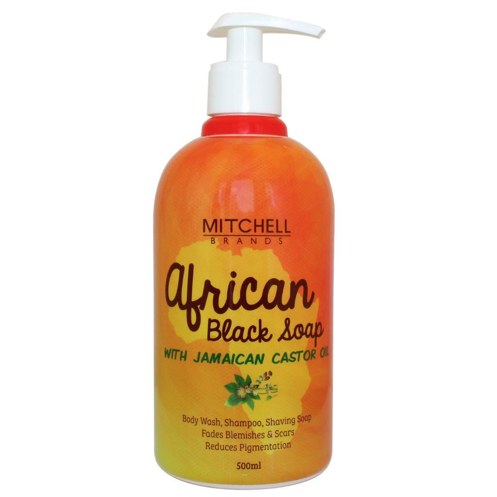 Mitchell Brands African Liquid Body Washes & Shower Gels Bath Soaps with Jamaican Castor Oil