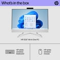 thumbnail image 6 of HP 23.8" Touch FHD All-in-One PC, Intel Core i3-1115G4, 8GB SDRAM, 256GB SSD, Snow White, Windows 11 Home, 24-df1053w, 6 of 11