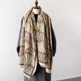 thumbnail image 5 of Poncho cálido de lujo de cachemira para mujer, bufanda de invierno con estampado, chal, manta de pashmina gruesa para mujer, bufanda de viaje, capa 2024, 5 of 5