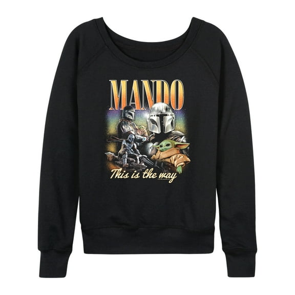 Star Wars - The Mandalorian Mando Bootleg - Wo Men's French Terry Long Sleeve Pullover