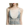 thumbnail image 4 of Cami Secret Cleavage Cover up for Women-LadyShy Lace Camisole Clip-on Mock Snappy Bra Insert Overlay Modesty Panel Vest Black, 4 of 7