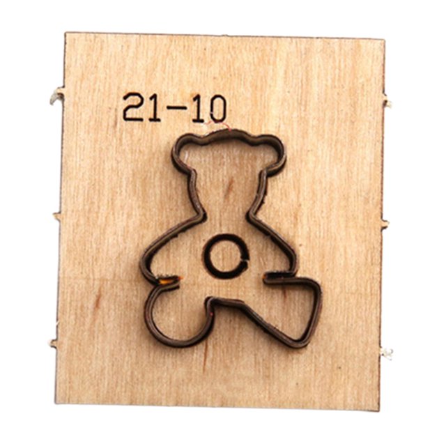 Abbracc Embossing Leather Dies Leather Craft Bracelets Supplies - bear