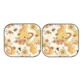thumbnail image 7 of Haiem Groovy Floral Car Windshield Sun Shade (2 Pieces) Foldable Windshield Sun Shade Car Accessories for Truck SUV Pickup-Large, 7 of 7