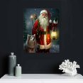 thumbnail image 4 of ONETECH Image of Santa Claus Poster Canvas Print Christmas Wall Art Wall Christmas Pictures Home Bedroom Living Room Wall Decoration, 4 of 4