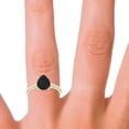 thumbnail image 5 of Diamond-Capitals 2.30 Carat (F-G/VS1) Natural Diamond Black Onyx Gemstone Sparkle Wedding Ring for Fiancee 18K Yellow Gold Size 4, 5 of 8