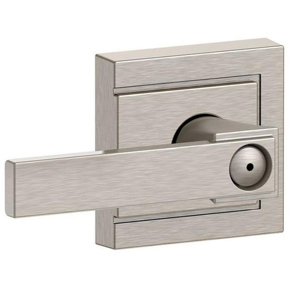 SCHLAGE F40 NBK 619 ULD Northbrook Lever with Upland Trim Bed and Bath Lock, Satin Nickel