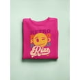 thumbnail image 3 of Retro Rizz - Vintage Winking Emoji Graphic Women's Sweatshirt, 3 of 4