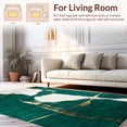 thumbnail image 2 of ODIKA 4'x6' Machine Washable Non-Slip Area Rug, Jade Serenity Modern Abstract Brushstroke Artistry High Traffic Rug, Teal, 145831, 2 of 7