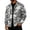 Gray, variant on Zimjoy Camouflage Jacket for Men Button Down Corduroy Vintage Long Sleeve Shacket Lightweight Relaxed Fit Western Jackets for Casual Fall Winter Gray L