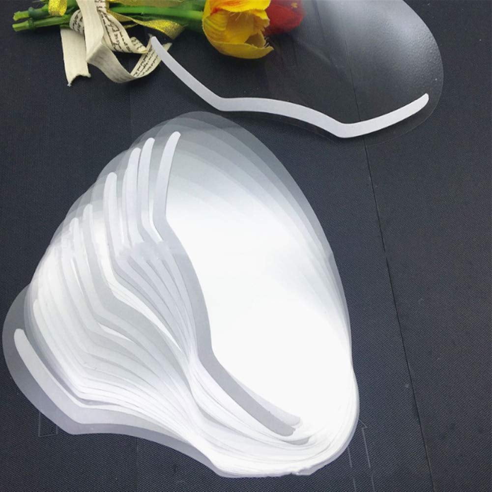50 PCS Permanent Makeup Shower Face Shields Visors, Disposable Face Shields Masks for Hairspray
