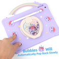 thumbnail image 3 of Colorful Unicorn iPad Case with Pop it Cover for Kids - Compatible with iPad 10.2 Inch 2021/2020, 9th/8th Generation, and 7th Generation - Includes Hand Strap and 360° Rotation, 3 of 4
